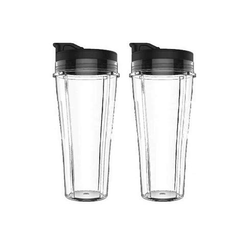 Ninja - Paquete de 2 vasos para licuadora de 24 oz con tapas - XSKCUPK – Ninja México