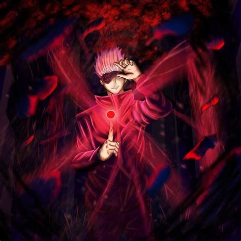 Gojo satoru fanart | Red artwork, Red wallpaper, Aesthetic anime