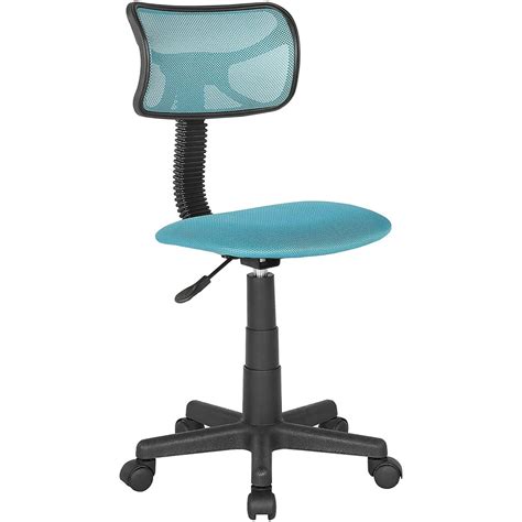 JJS Kids Mesh Rolling Desk Chair, Small Swivel Office Computer Chair for Teens, Low-Back ...