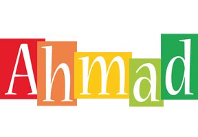 Ahmad Logo | Name Logo Generator - Smoothie, Summer, Birthday, Kiddo, Colors Style