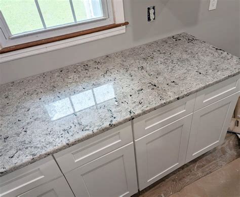 White Ornamental Granite Countertops