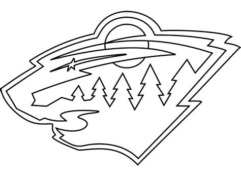 Minnesota Wild Logo coloring page - Download, Print or Color Online for Free