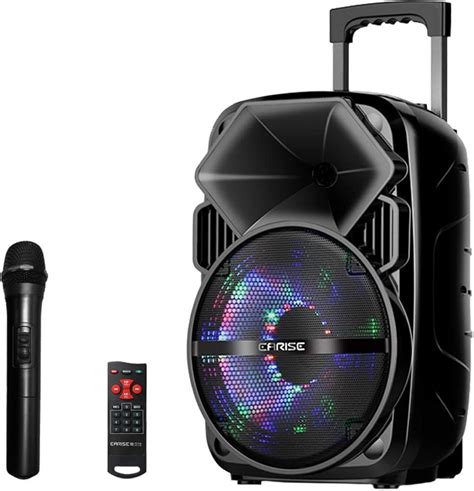 Bluetooth PA Speaker System Portable Outdoor Karaoke Machine Wireless Microphone 6951695675322 ...