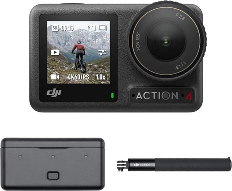 DJI Osmo Action 4 Adventure Combo - 4K Waterproof Sports Camera with Accessories, Handheld Video ...