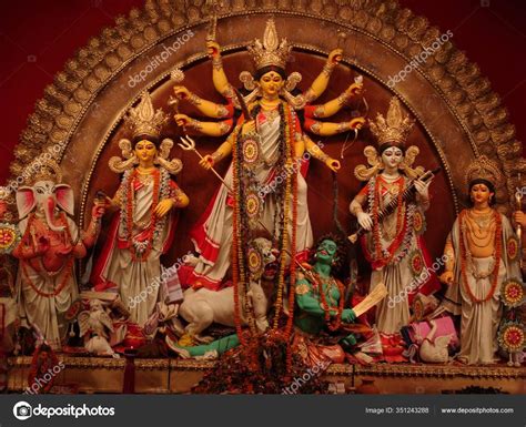 Navratri Dussehra Durga Puja India Chaitra Navratri Navratri Festival Durga — Stock Photo ...