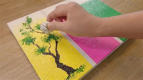 How to paint 3 Different Trees for Beginners / Simple Acrylic Painting Techniques … | Acrylic ...