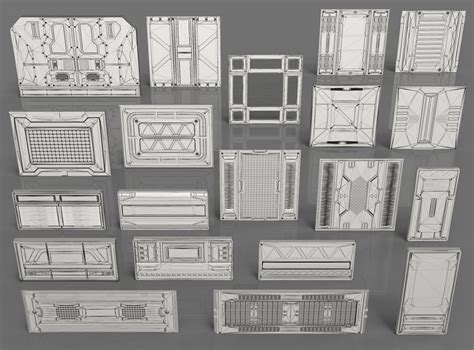 ArtStation - Sci-Fi Panels - 20 pieces - Collection - 1 | Resources