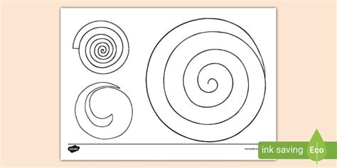 Spiral Colouring Page (teacher made) - Twinkl