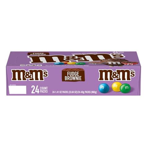 M&M's Fudge Brownie 1.41oz 24 Count - Walmart.com - Walmart.com