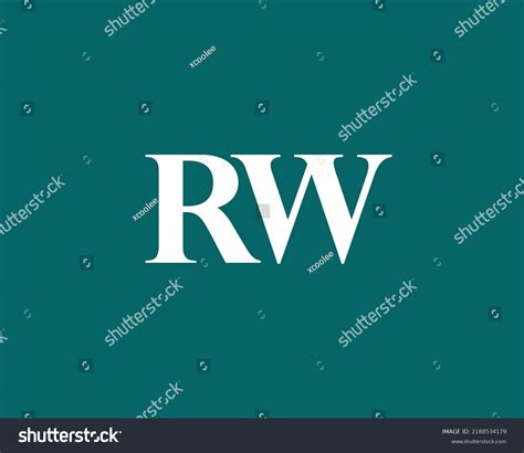 Rw Logo Design Vector Template Stock Vector (Royalty Free) 2188534179 | Shutterstock