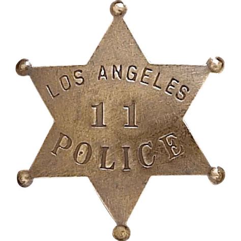 Los Angeles Police Badge - OH3133 - Medieval Collectibles