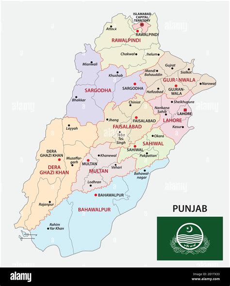 Punjab map vector hi-res stock photography and images - Alamy