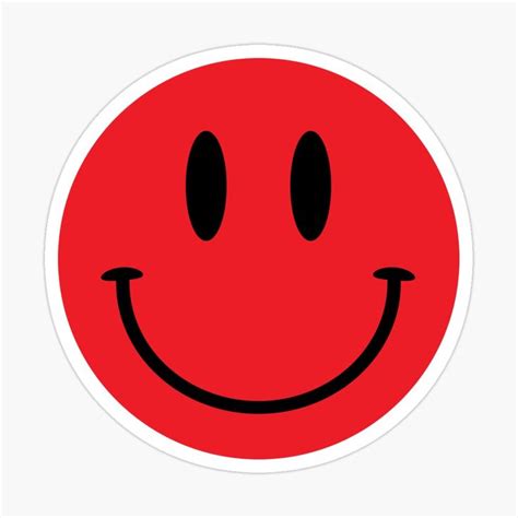 "Red Smiley" Sticker for Sale by vonkhalifa15 | Smiley, Emoji backgrounds, Smiley emoji