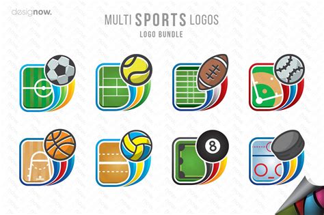 Multi Sports Logos | Branding & Logo Templates ~ Creative Market