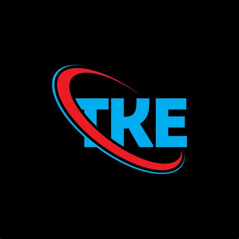 TKE logo. TKE letter. TKE letter logo design. Initials TKE logo linked ...