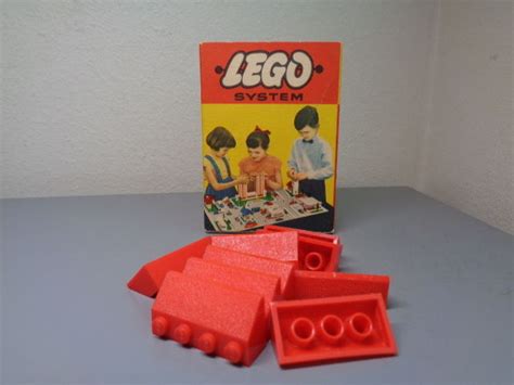 LEGO SYSTEM DENMARK VINTAGE 1950'S SLOOPING ROOF BRICKS SET No 280 VERY RARE MIB -- Antique ...