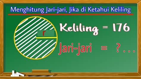 Cara Menghitung Jari Jari Lingkaran