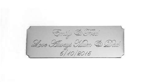 Plaque Large Silver/Silver — E & J Engrave