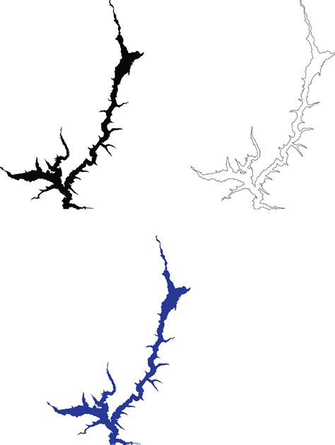 Trinity Lake California Map. Trinity Lake. flat style. 34854984 Vector Art at Vecteezy