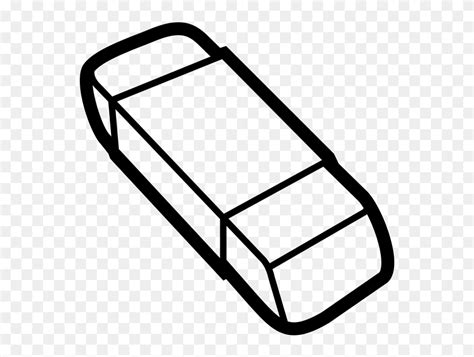 Rubber Eraser Clip Art Black And White - Eraser Clipart Black And White - Png Download (#5519164 ...