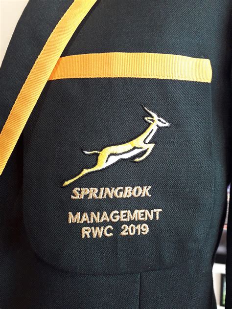 Springbok 2019 Rugby World Cup Management Issue Honors Blazer - On The Dotted Line