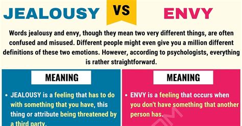 Jealousy vs. Envy: Understand the Difference • 7ESL