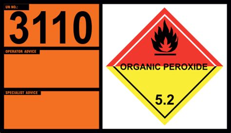 UN 3110 – ORGANIC PEROXIDE TYPE F, SOLID, Class 5.2 – The Safety ...