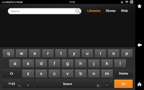 Kindle Fire Keyboard Options and Settings