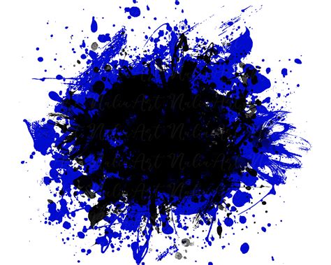 Dark Blue Paint Splash