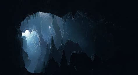 Cave, stone, stony, light, dark, HD wallpaper | Peakpx