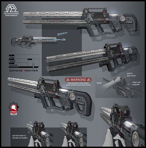 Ascend Railgun for GamersFrontier by rmory studios Anime Weapons, Sci Fi Weapons, Weapon Concept ...