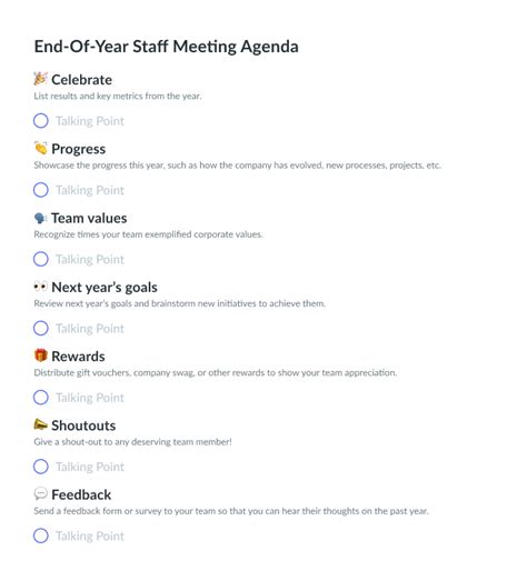 End-Of-Year Staff Meeting Agenda Template | Fellow.app