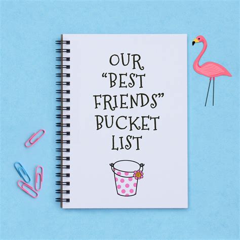 Best friend gift Our Best Friends Bucket List