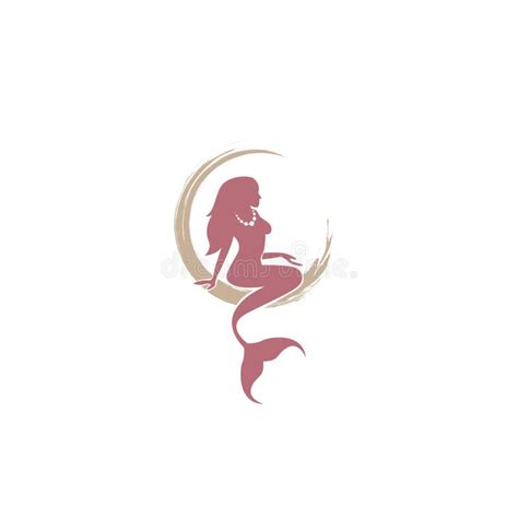 Mermaid Logo Icon Design, Vector Illustration. Mermaid Vector Silhouette Illustration. Mermaid ...