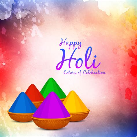 Abstract Happy Holi festival greeting background 343574 Vector Art at ...