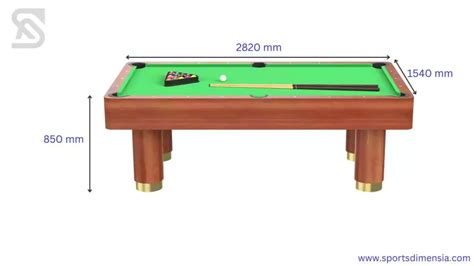 Carom Billiards Table; French Billiards Table | Perfect Dimensions - Sports Dimensia