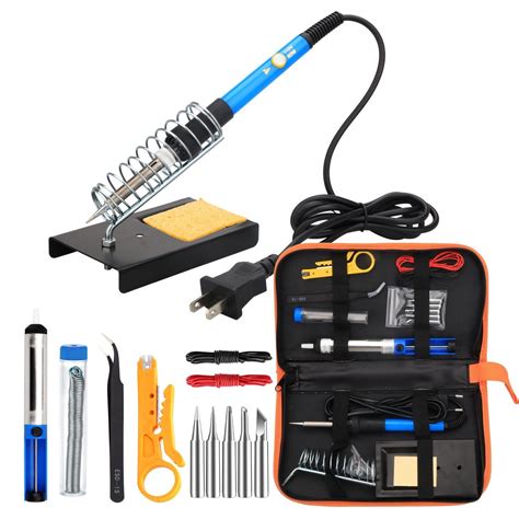 Electronics Soldering Iron Tool Kit 110V 60W Adjustable Temperature We ...