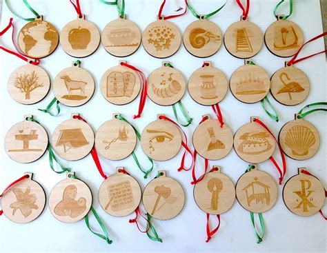 Jesse Tree Ornaments/Advent by LazerHouse33 on Etsy