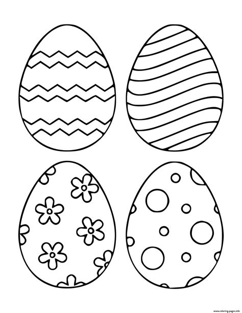 Free Printable Easter Egg Coloring