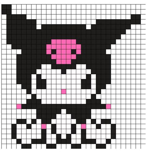 Kuromi Perler Kandi Pattern #iron #beads #anime #ironbeadsanime | Arte ...