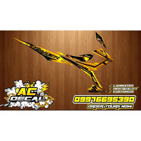 Raider 150 Decal (Gold#3) | Shopee Philippines