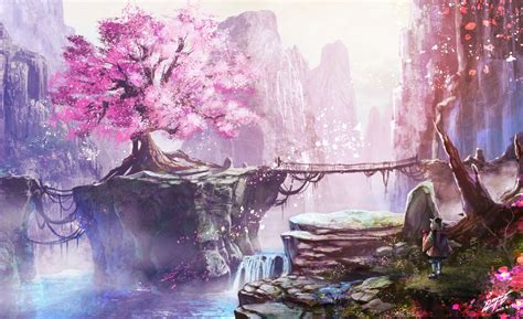 Cherry Blossom Tree Anime Wallpapers - Top Free Cherry Blossom Tree ...