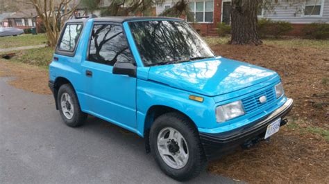 1993 GEO TRACKER CONVERTIBLE - Blue w/ Blue Seats Excellent Condition - Classic Geo Tracker 1993 ...