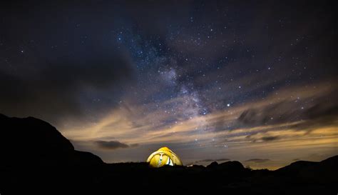 Download Sky Star Night Photography Camping 4k Ultra HD Wallpaper