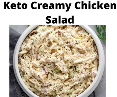 Keto Creamy Chicken Salad - Keto Recipes