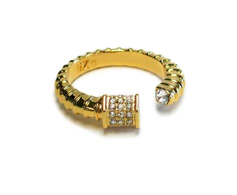 Royal Screw Gold Ring - Liza Schwartz Jewelry