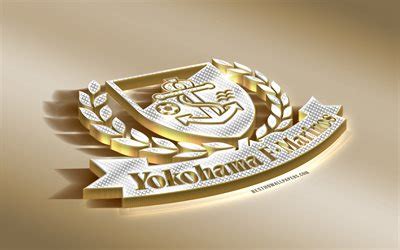 Download wallpapers Yokohama F Marinos, Japanese football club, golden silver logo, Yokohama ...