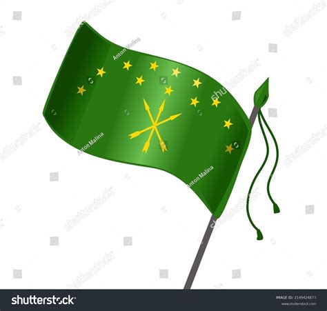 Circassian Flag Adygea Symbol Russian Islamic Stock Vector (Royalty Free) 2149424873 | Shutterstock