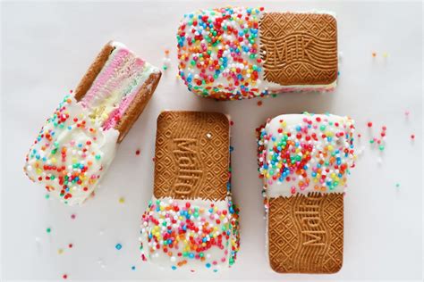 Fairy bread ice-cream bars recipe