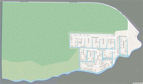 Map of Plantation Island CDP